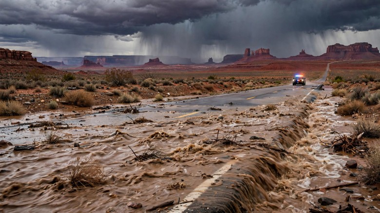 Inundaciones en Four Corners: los avisos siguen en vigor tras días de lluvias intensas