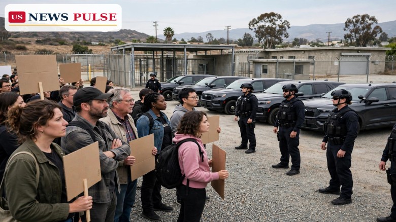 Protesta contra ICE en la cárcel del condado de Monterey obliga al cierre en Salinas