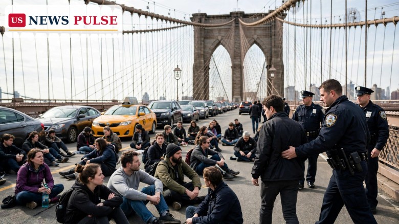 Brooklyn Bridge Anti-ICE Protest: 13 Arrested as Activists Block Traffic