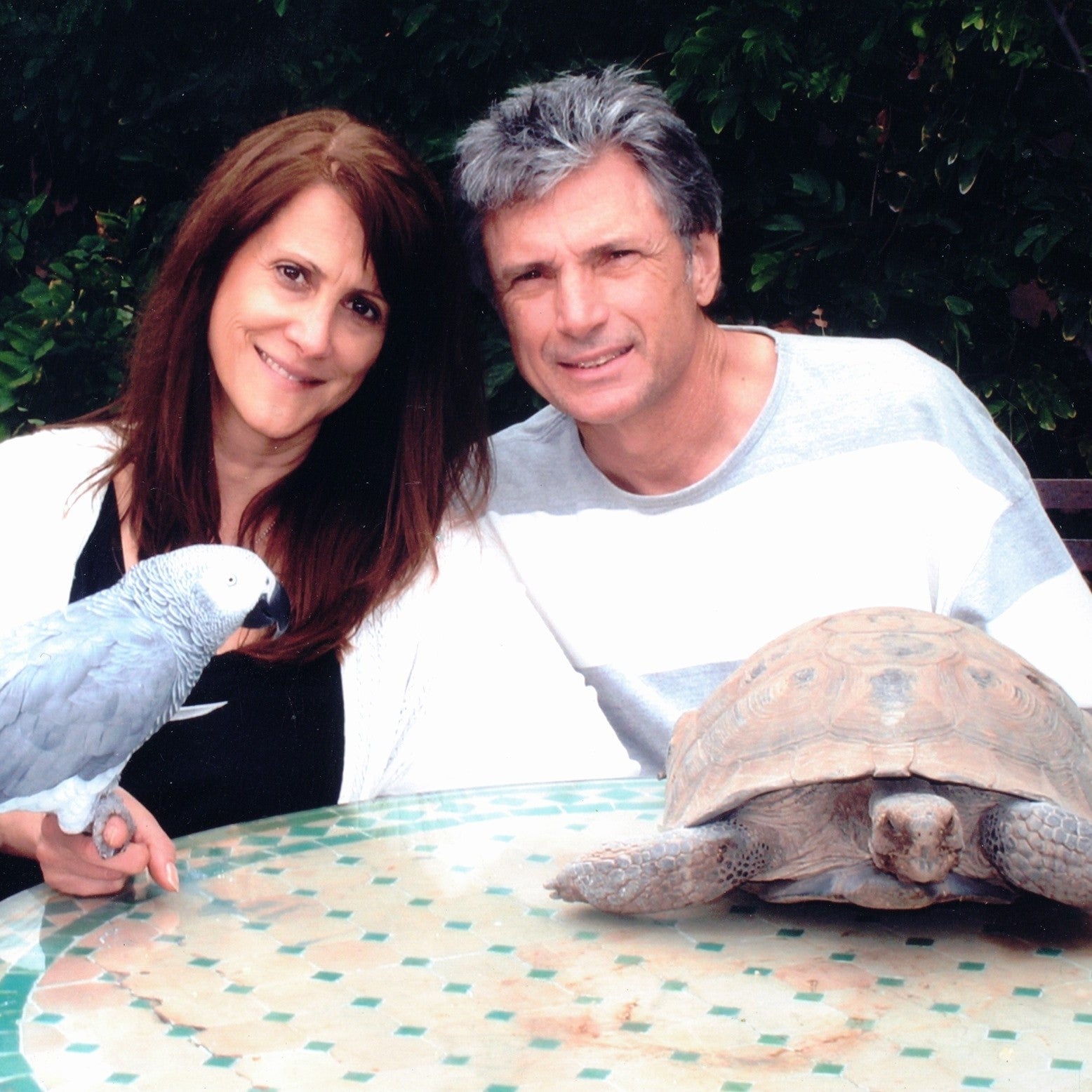 Robin Kaye (left) and her husband Tom Deluca (right) were found murdered inside the Los Angeles home on Monday.