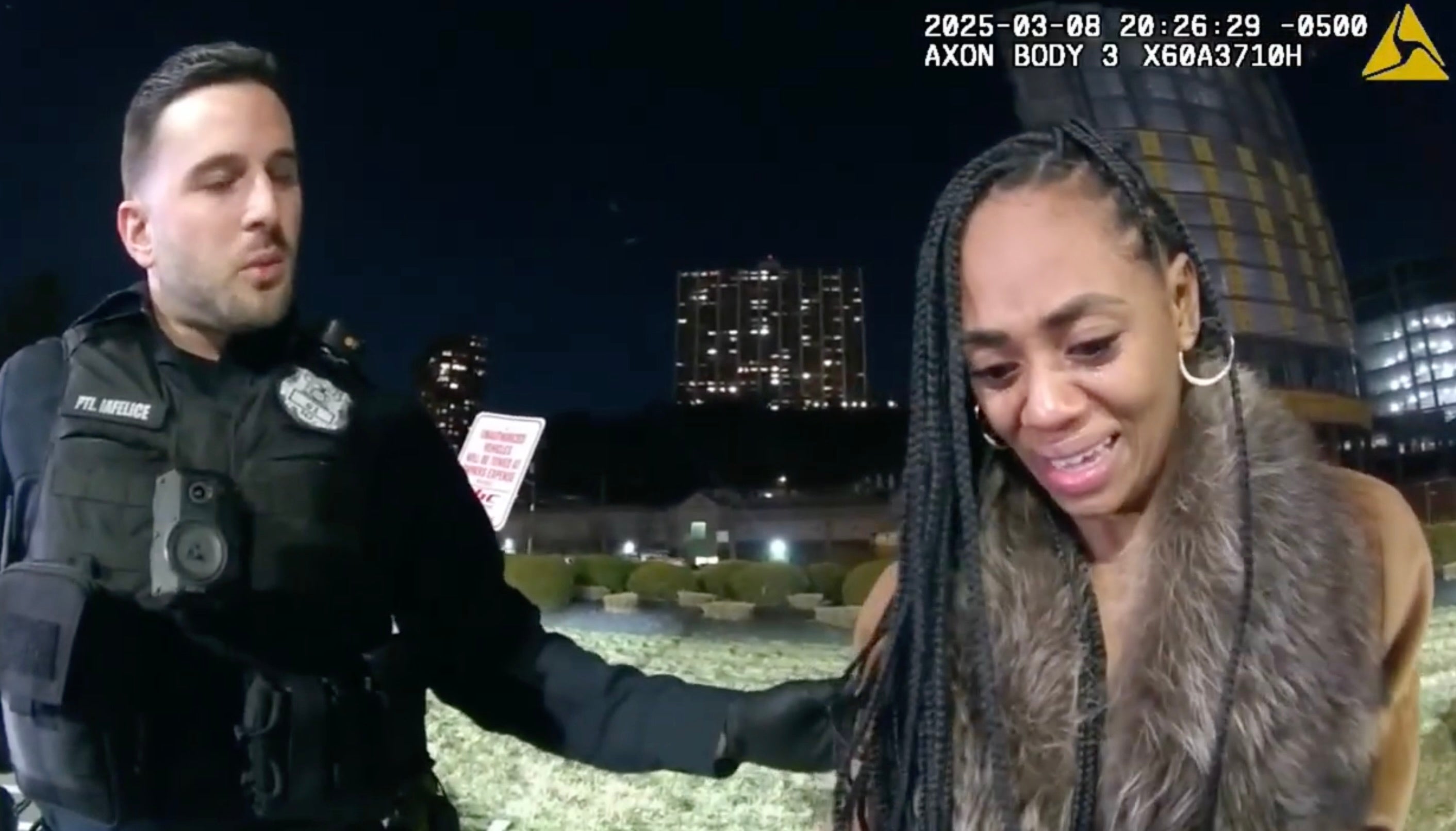 Atchinson was heard in the bodycam footage admitting to police officers that she was drunk