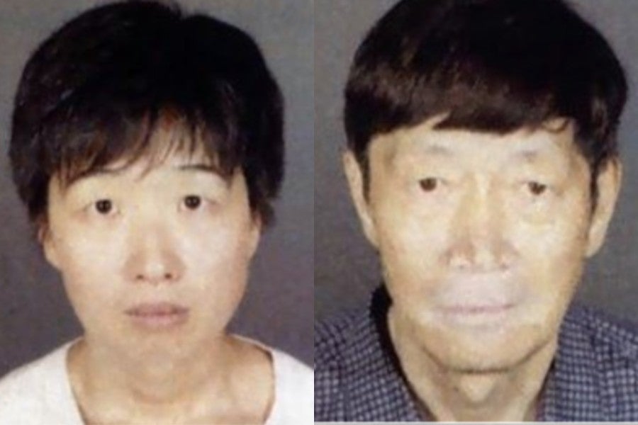 Silva Zhang (left) and Guojun Xuan (right) ran the surrogacy operation that they used to gain 21 children through surrogates, according to reports.