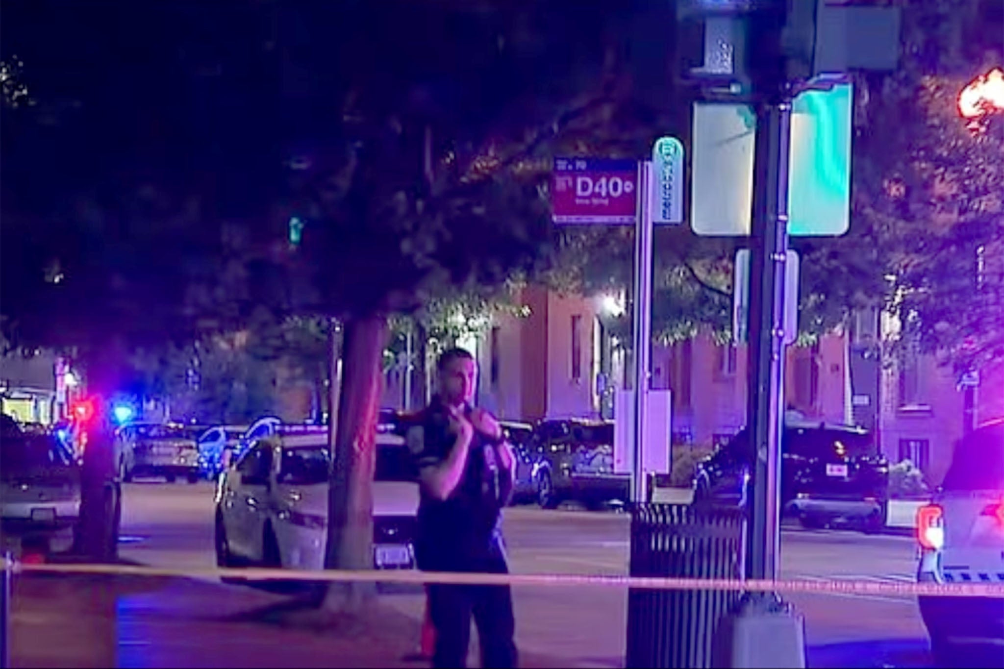 Police responded to reports of gunfire around 10:30 p.m. near 1200 7th Street in Washington, D.C.