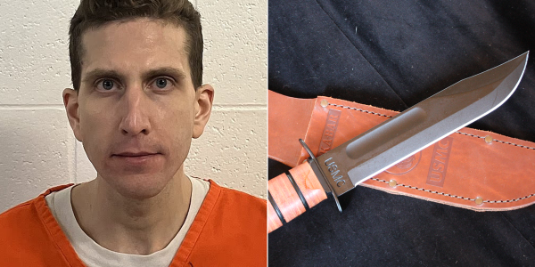 Bryan Kohberger asked woman on Tinder about worst way to die - and then named knife brand he used in Idaho college murders