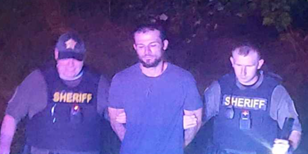 Suspect runs from police and then asks for help after getting lost in woods