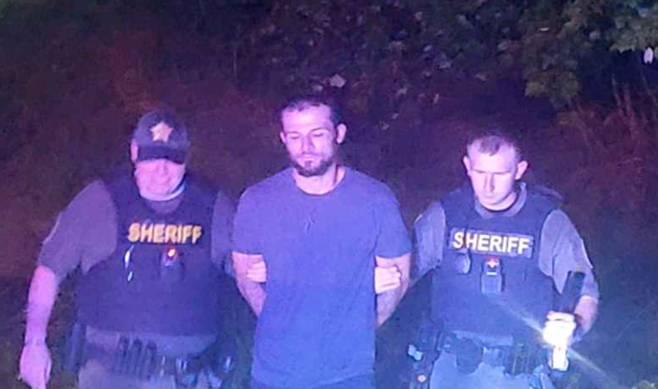 Michael Root Jr, 26, is accused of running from police into the woods after a car chase in Kentucky, then calling them for help after becoming lost
