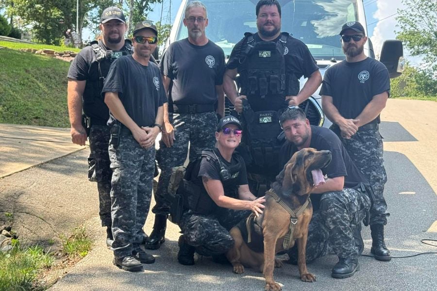 K-9 Officer Darrell, a bloodhound with the Farmington Correctional Center in Missouri, help find a missing boy who had been stuck in a ravine for days with no food or water.