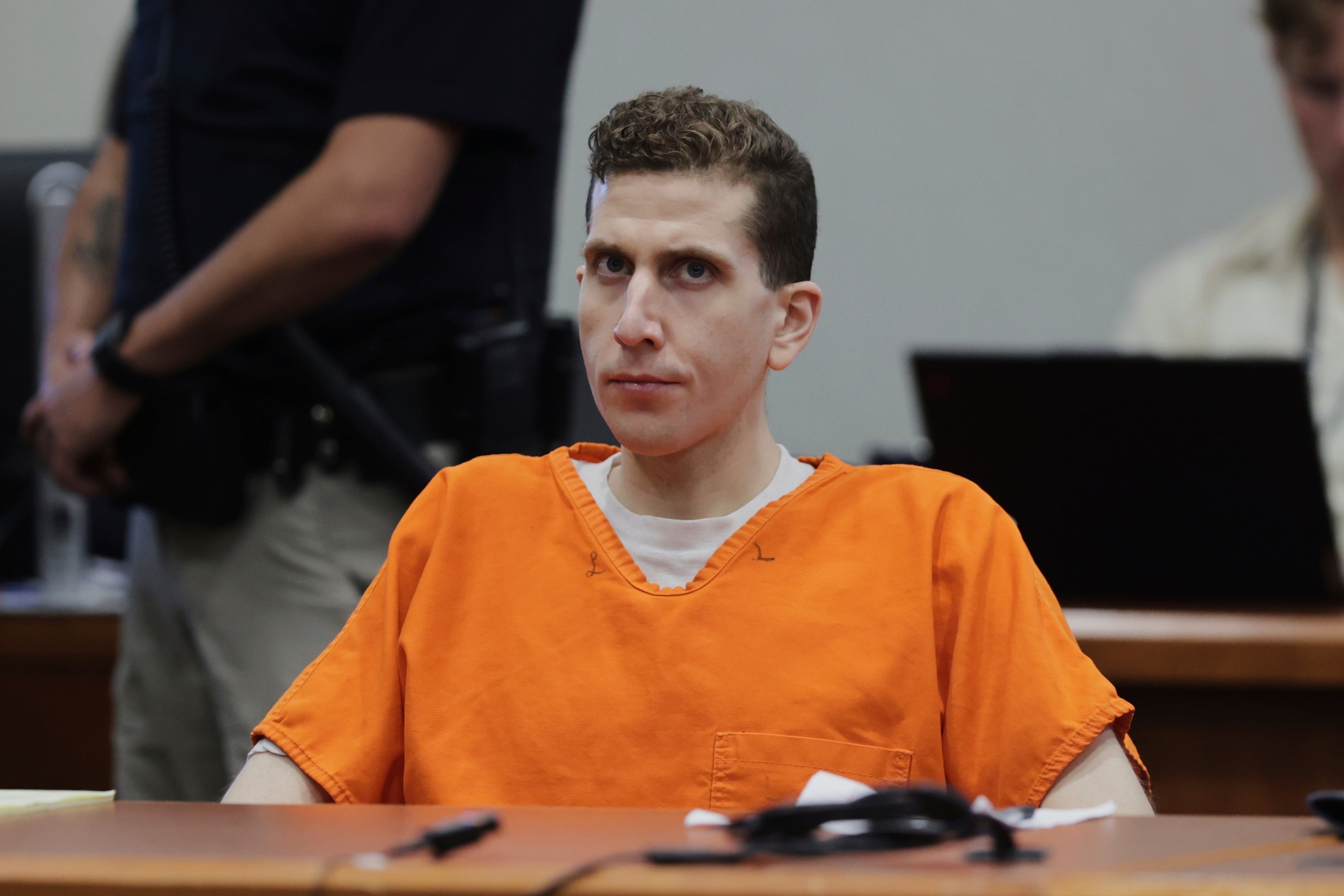 Bryan Kohberger at the Ada County Courthouse for his sentencing hearing
