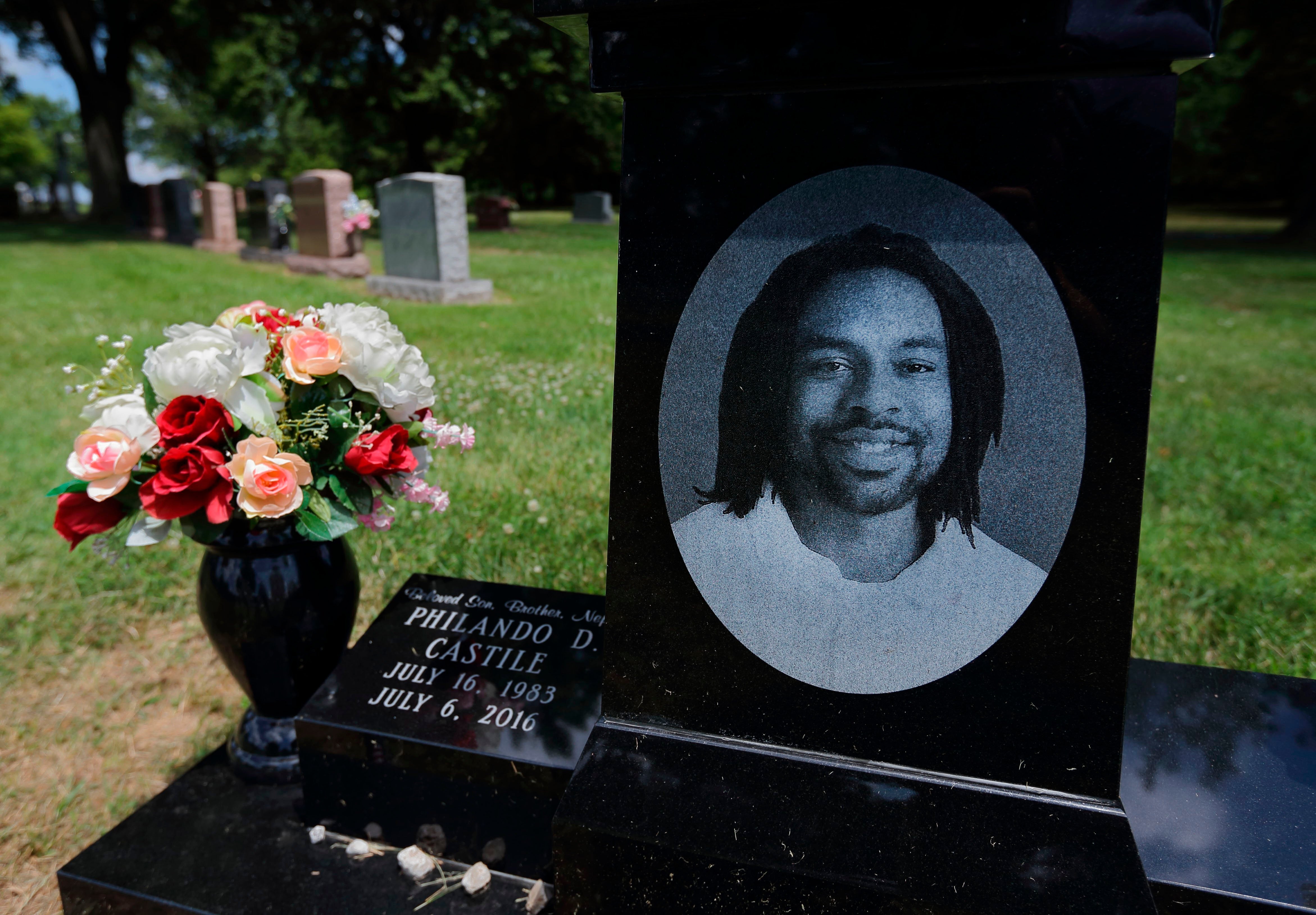 The grave of Philando Castile in St Louis