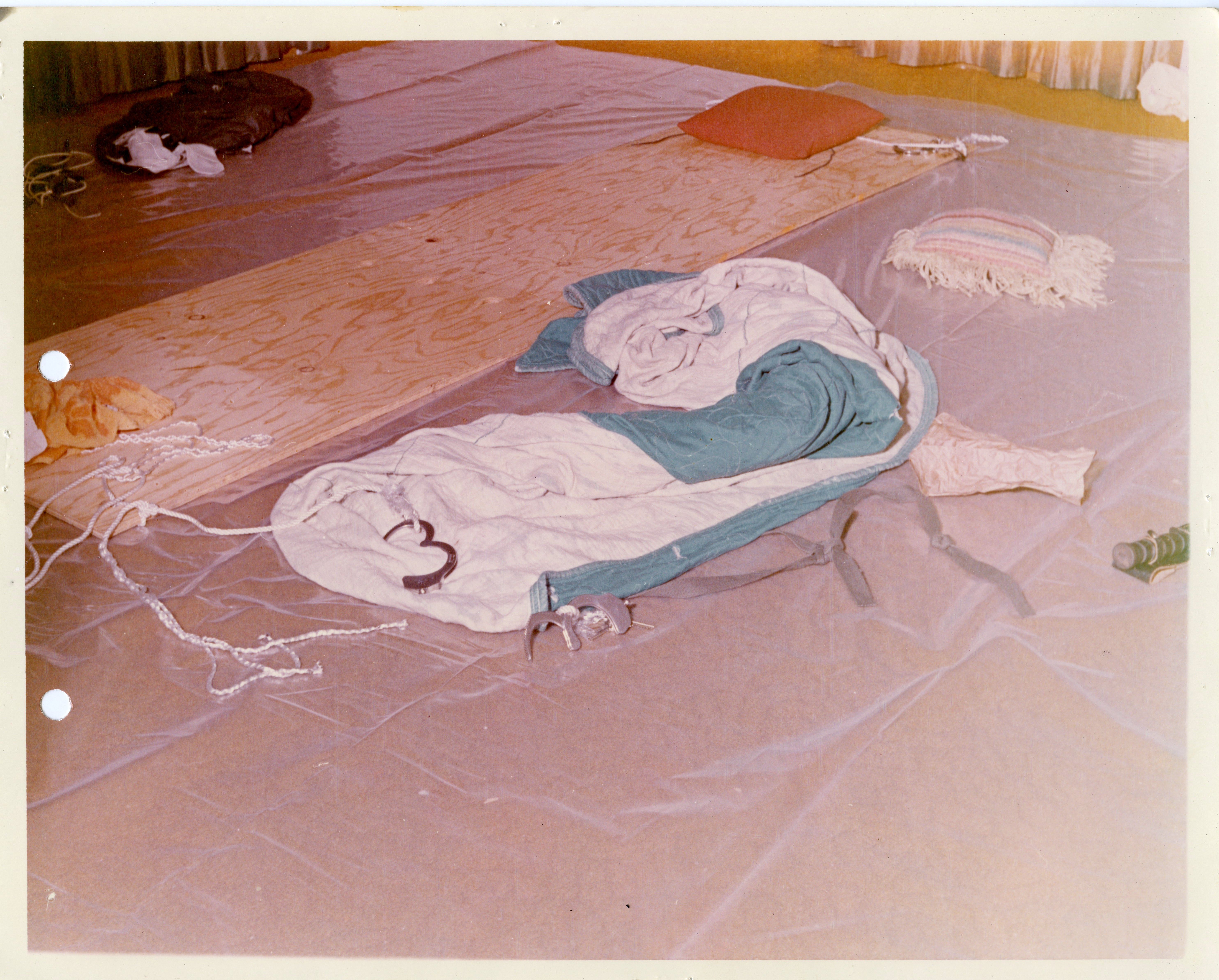A torture board was used to tie victims down