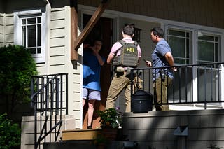 After a deadly school shooting on Wednesday, law enforcement canvassed the Minneapolis neighborhood where suspect Robin Westman lived