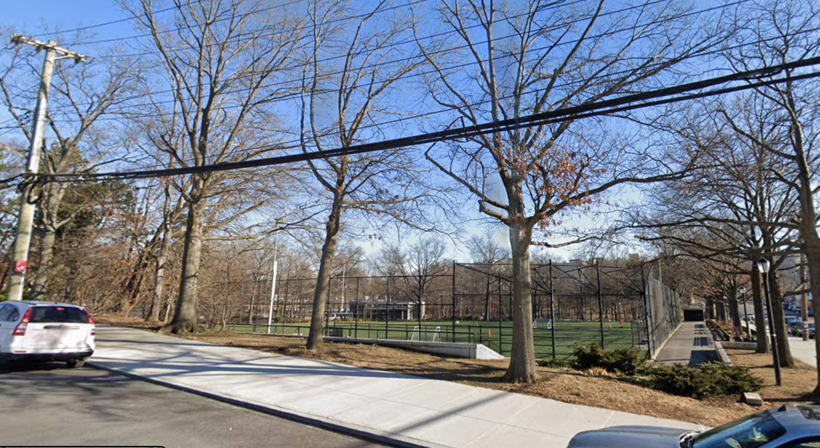 Haffen Park, where one person was killed and four others were injured in a mass shooting