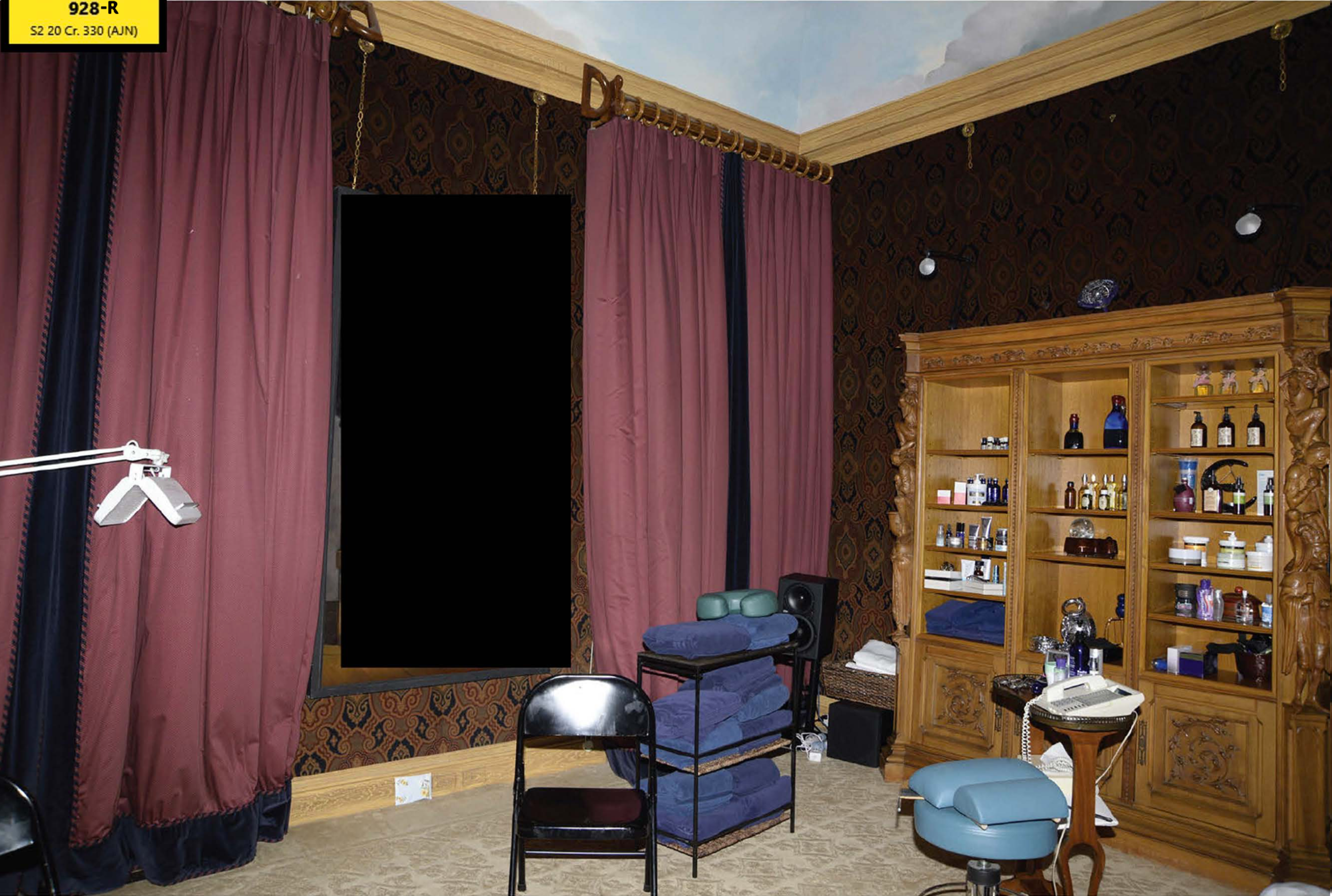 A massage room inside the huge property