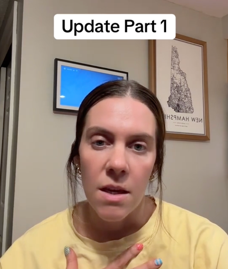 Emily Long shared a string of videos detailing her anxiety about the prospect of losing her husband and being a single mother of three