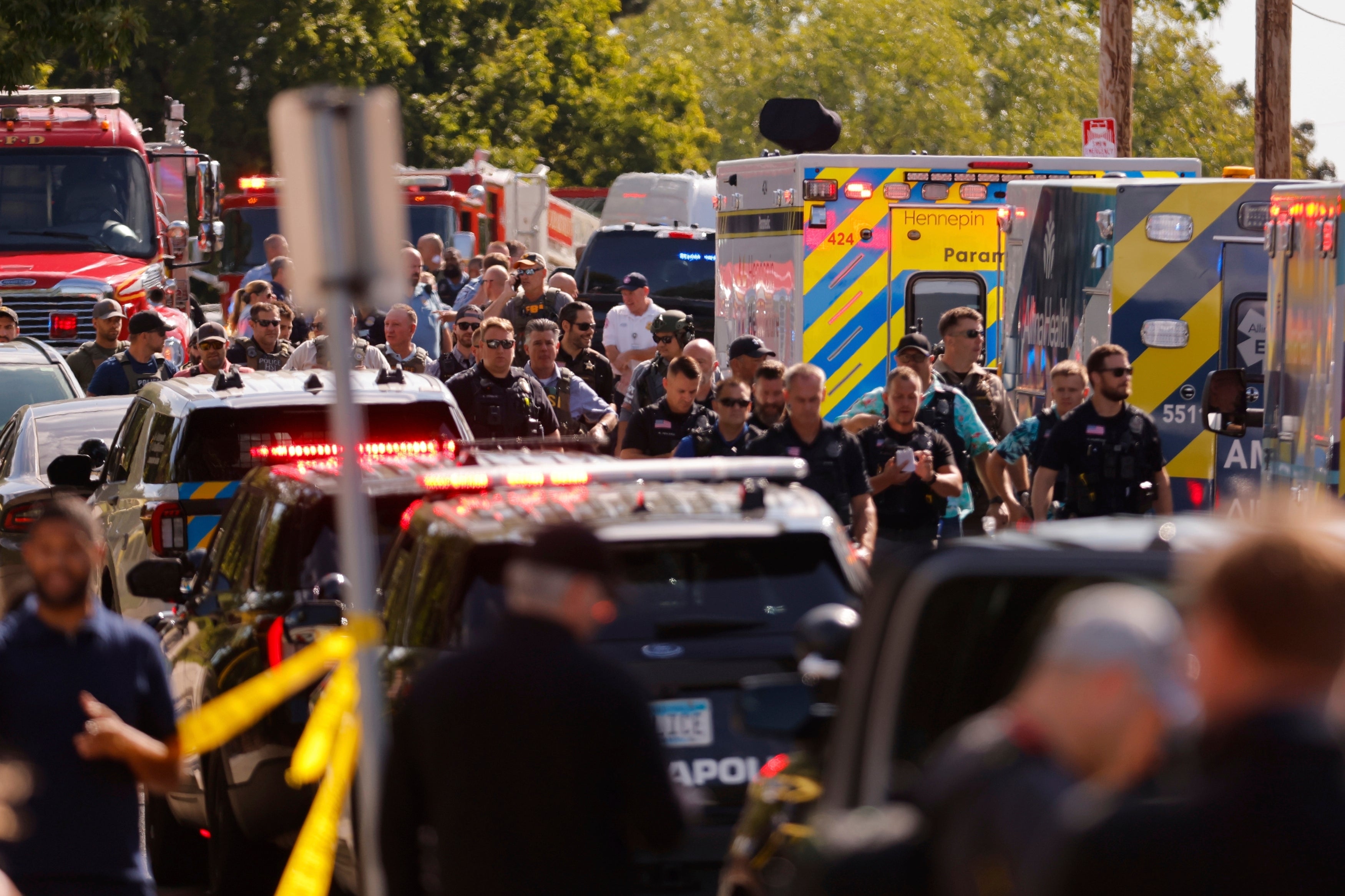 Two children were killed in the attack and more than a dozen more injured