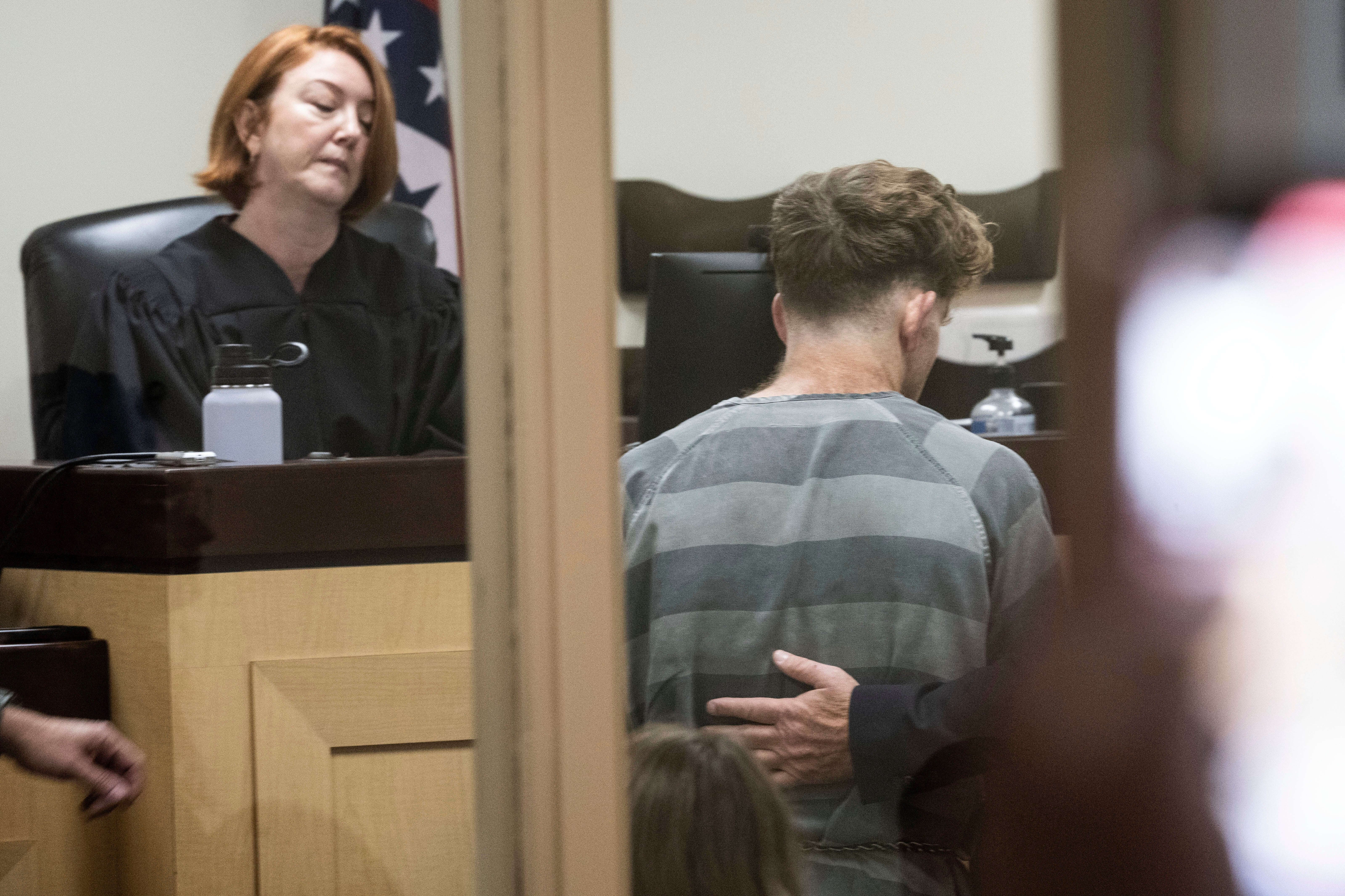 McGann appears in front of District Judge Terra Stephenson for his bond hearing at the Washington County Detention Center on Friday morning
