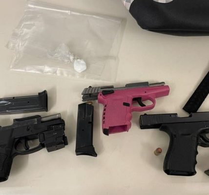 Two stolen guns, cocaine seized during Aurora traffic stop