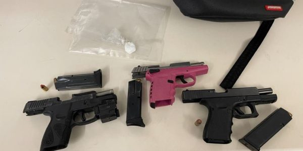 Two stolen guns, cocaine seized during Aurora traffic stop