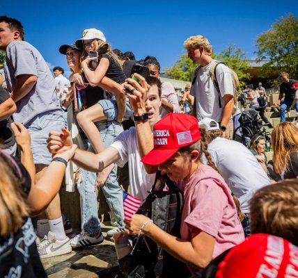 Scrutiny over security at Charlie Kirk event: no bag checks, six cops, ‘anyone could walk in’