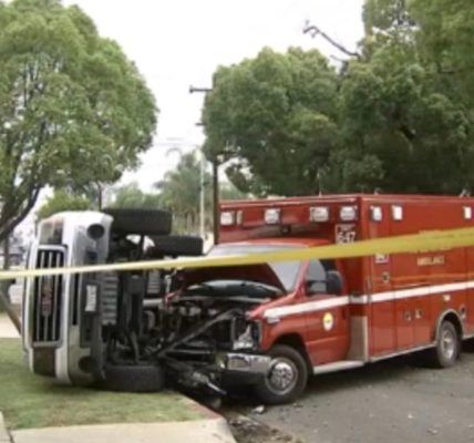 California man steals ambulance from paramedics attending fatal stabbing near high school, say cops