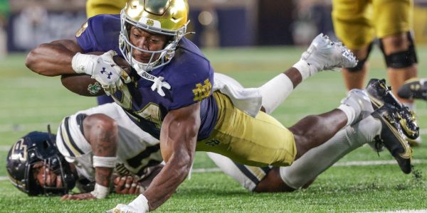 Price’s four touchdowns power No. 24 Notre Dame to 56-30 win over Purdue