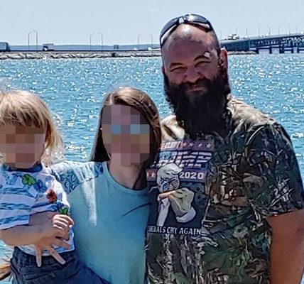 Thomas Jacob Sanford who opened fire on hundreds of Mormon worshippers pictured in Donald Trump shirt