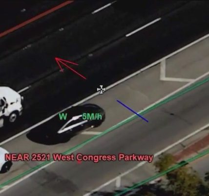 Think you can beat traffic on the shoulder? Cook County sheriff’s drone is watching