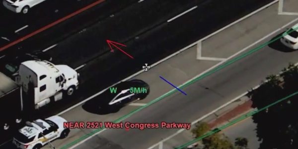 Think you can beat traffic on the shoulder? Cook County sheriff’s drone is watching