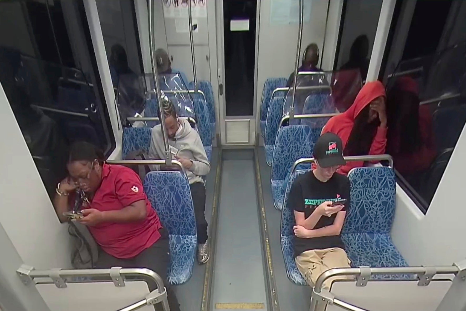 Horrifying footage of the young woman’s final moments was caught on surveillance footage as she traveled on the commuter light-rail train in the neighborhood of South End on August 22