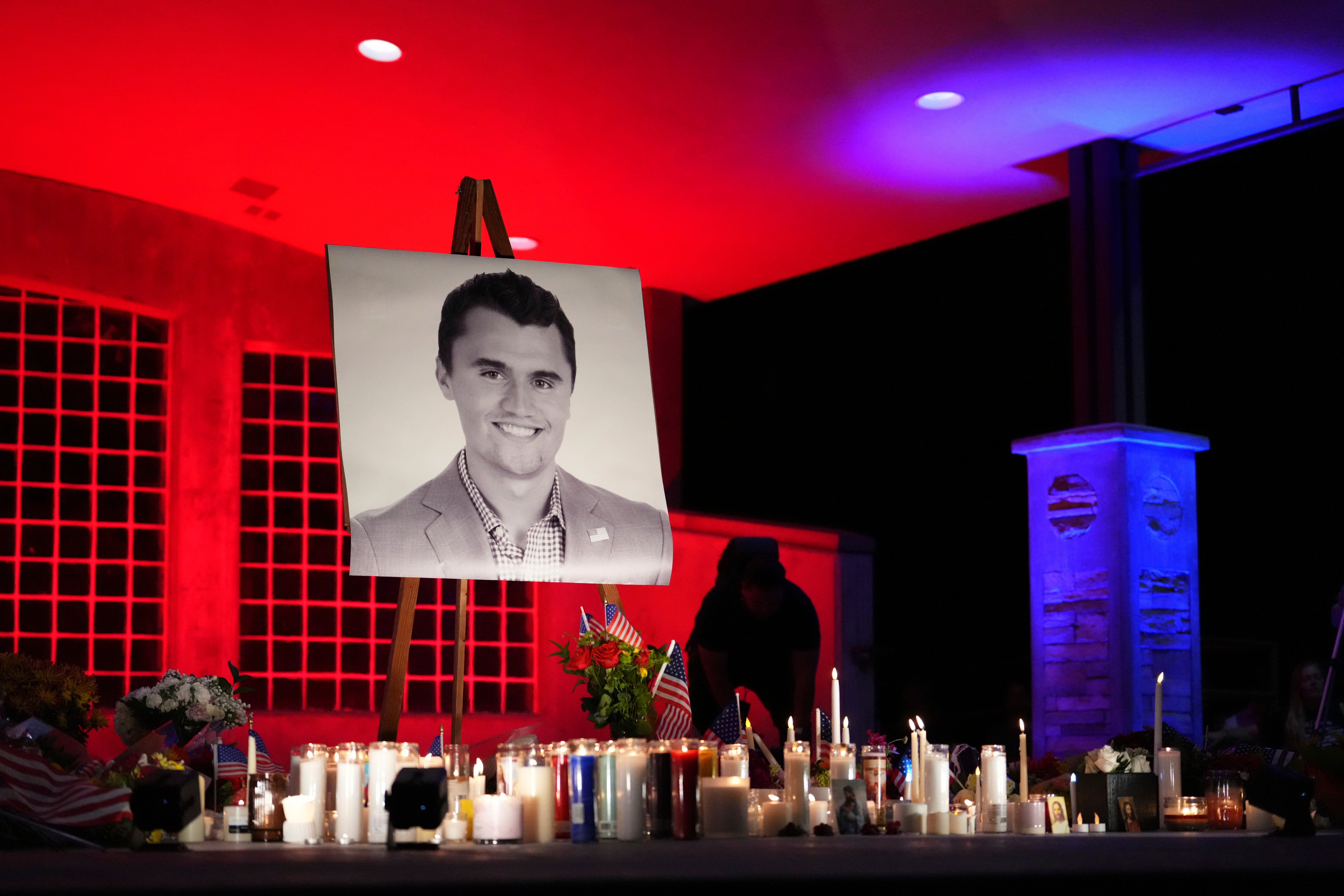 A vigil to remember conservative activist Charlie Kirk