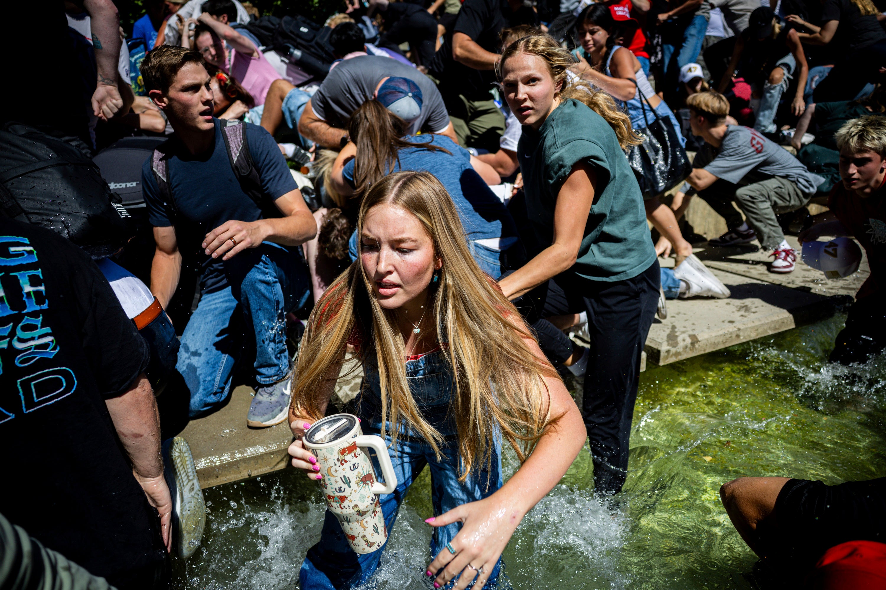 Robinson allegedly said he had been planning the attack for over a week, prosecutors claim in court documents. The crowd dispersed in a panic on the Orem campus after Kirk was shot