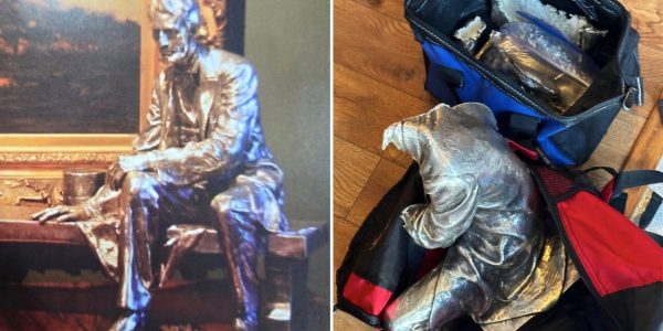Statue of Abraham Lincoln stolen from Louisiana plantation turns up cut into pieces at pawn shop