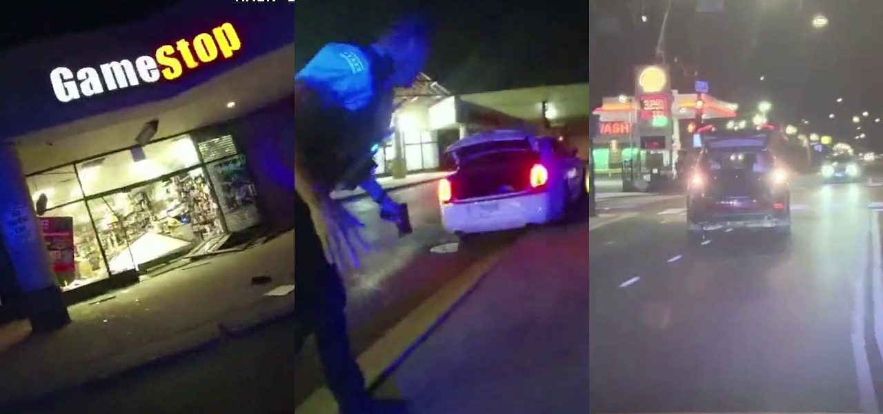 Videos show Chicago police shooting, chase after GameStop smash-and-grab