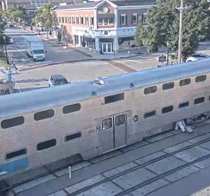 Commuter caught crawling under stopped Metra train in Chicago suburb, video shows