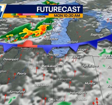 Chicago weather: On and off showers and storms expected early this week