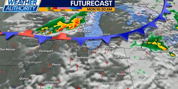 Chicago weather: On and off showers and storms expected early this week