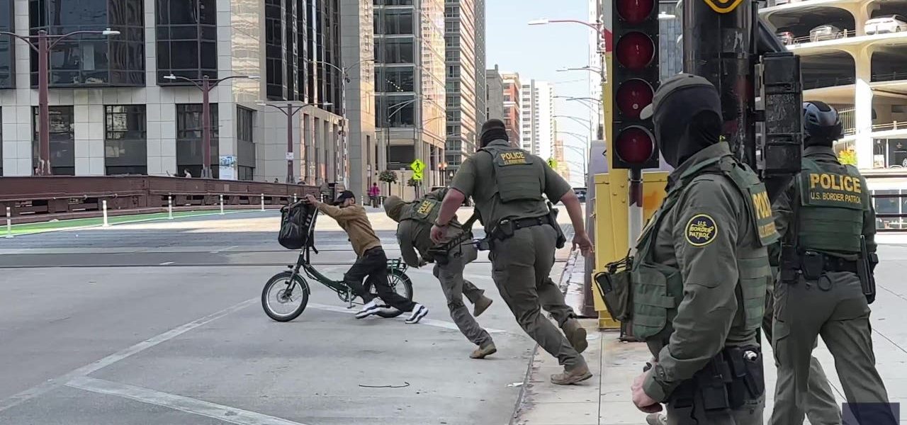 Bicyclist escapes Border Patrol in Chicago after claiming he's 'not a U.S. citizen'