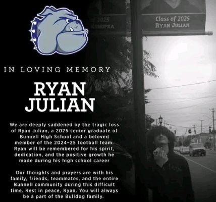 STRATFORD, CT — The Stratford community is mourning the heartbreaking loss of Ryan Julian, a recent Bunnell High School graduate and beloved football player whose life was tragically cut short in a devastating car crash early Saturday morning