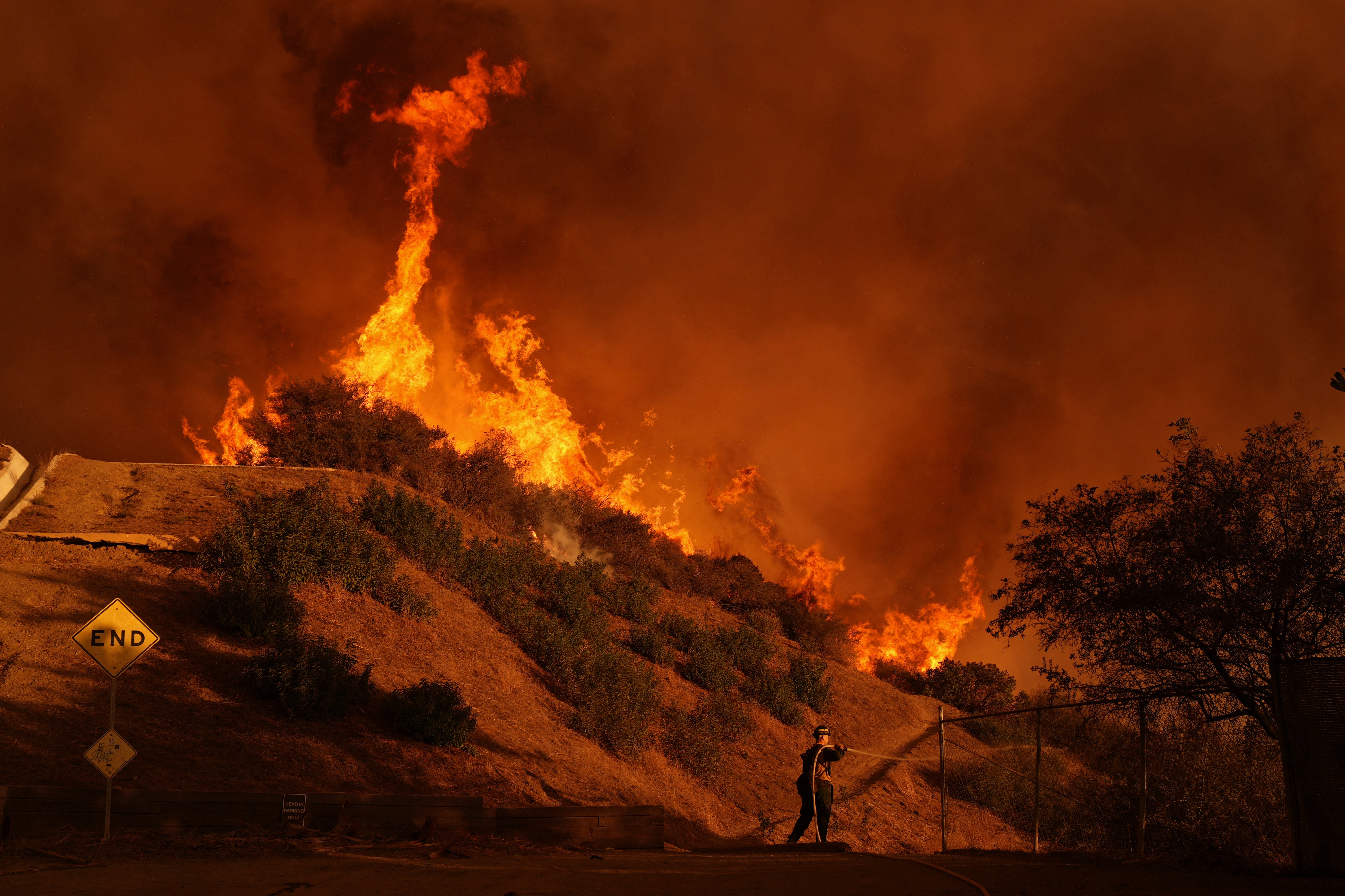 The fire was one of two blazes that broke out on January 7