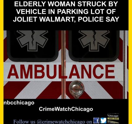 Joliet: A 74-year-old woman was seriously injured Tuesday afternoon after being struck by a vehicle outside a Walmart at 2424 W. Jefferson St., authorities said.