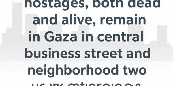 Gaza — Forty-Eight Hostages Still in Captivity Two Years After the Oct. 7 Attack