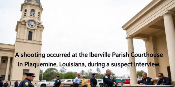Plaquemine, Louisiana — Shooting Erupts Inside Iberville Parish Courthouse During Suspect Interview