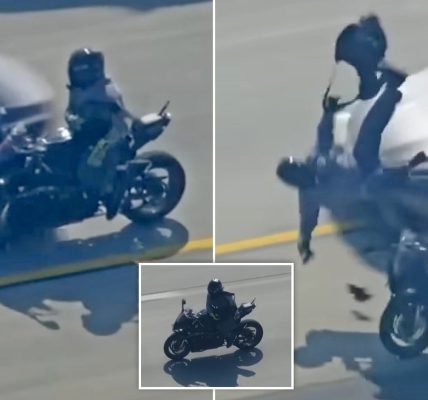 Motorcyclist suspected in police shooting crashes on California highway during high speed chase