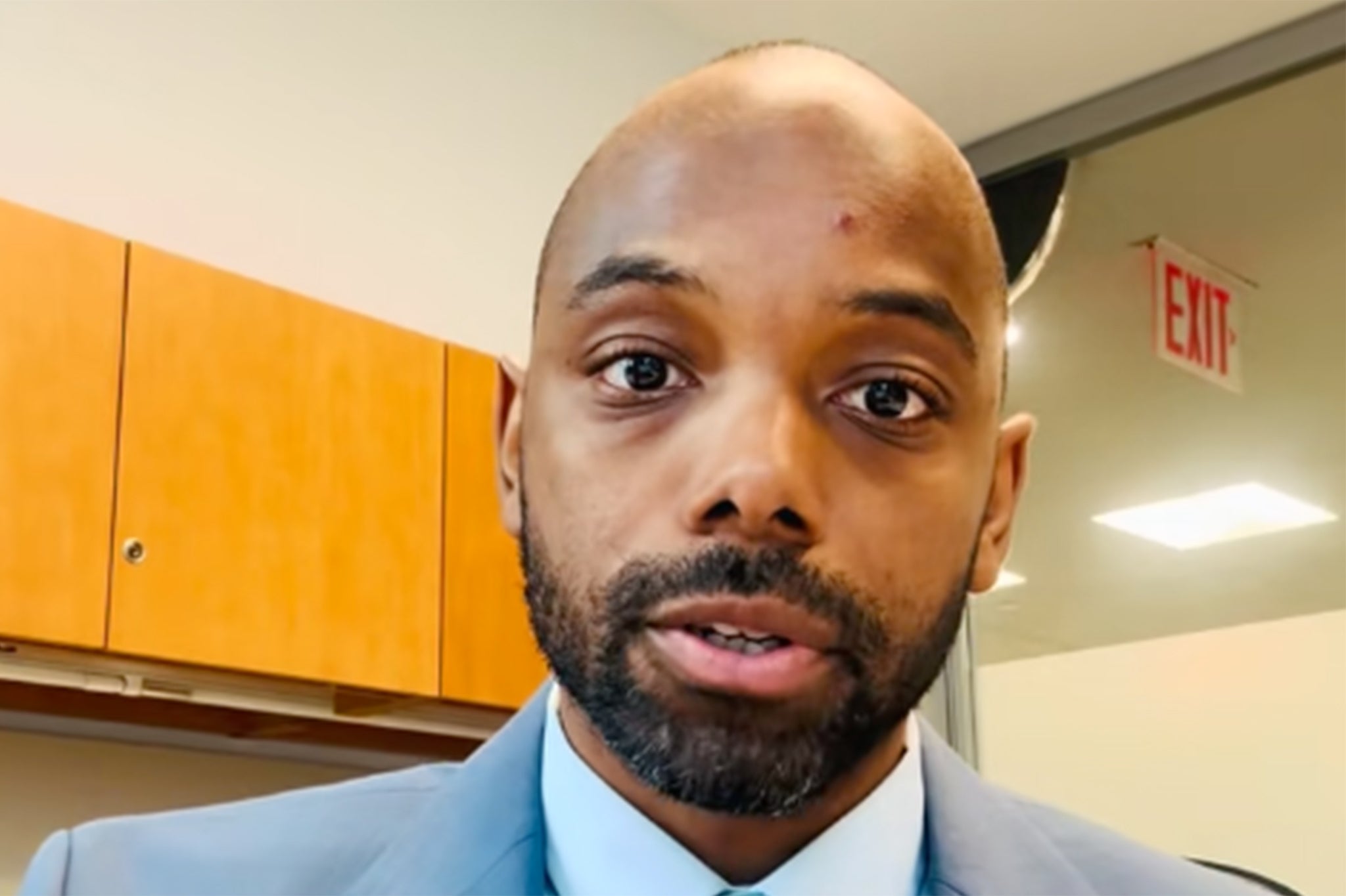 Professor Jared Trujillo took to TikTok to warn users about police tactics in bathrooms