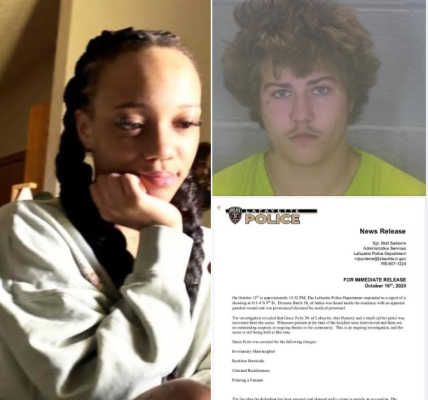 LAFAYETTE, Ind. — Dynasty Battle, 18, was accidentally shot and killed by a friend, Grace Fultz, 20, inside an apartment in Lafayette, Indiana, on October 15, authorities confirmed