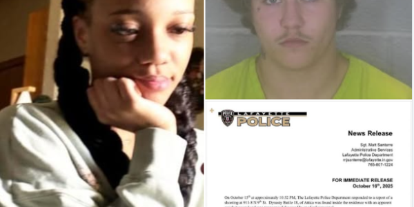 LAFAYETTE, Ind. — Dynasty Battle, 18, was accidentally shot and killed by a friend, Grace Fultz, 20, inside an apartment in Lafayette, Indiana, on October 15, authorities confirmed