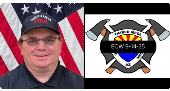 SHOW LOW, Ariz. — It is with deep sorrow and profound respect that the Timber Mesa Fire and Medical District has confirmed the tragic death of Firefighter EMT Glenn Collins,