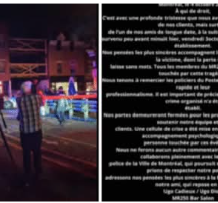 Montréal, Québec – La police de Montréal enquête sur un meurtre-suicide tragique survenu tard vendredi soir dans un bar populaire du Plateau-Mont-Royal, qui a coûté la vie à deux hommes.
