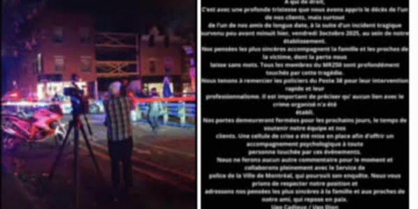 Montréal, Québec – La police de Montréal enquête sur un meurtre-suicide tragique survenu tard vendredi soir dans un bar populaire du Plateau-Mont-Royal, qui a coûté la vie à deux hommes.