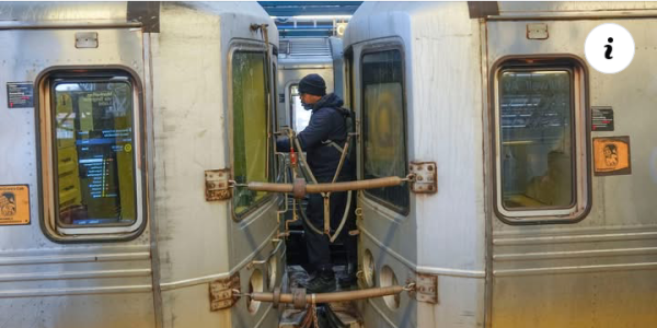 New York City – City officials are stepping up efforts to curb the dangerous practice of “subway surfing,” in which riders cling to the outside of moving subway trains